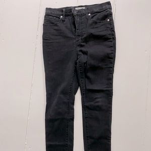Madewell 11” High Rise Skinny - Black - 28P